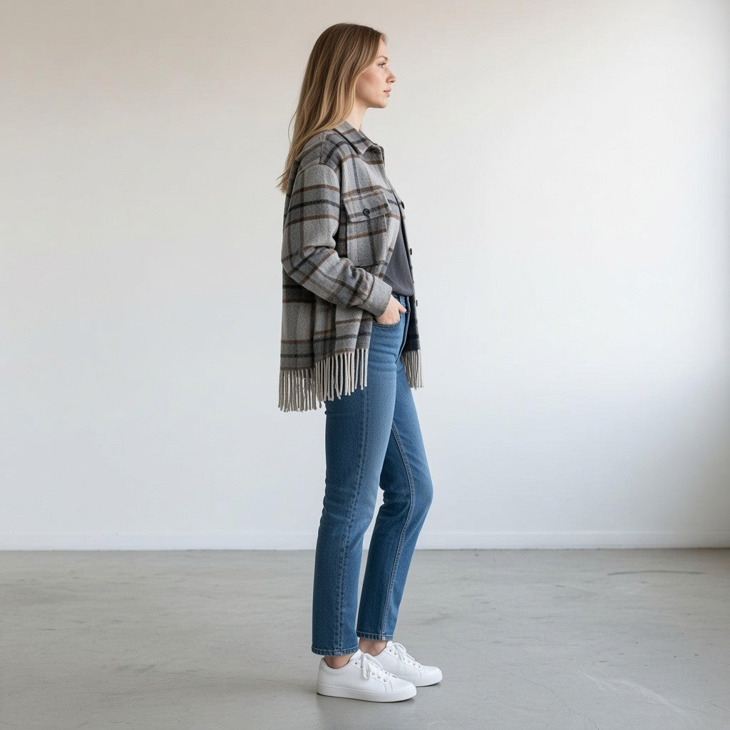 GIACCA-CAMICIA CHECK VICOLO