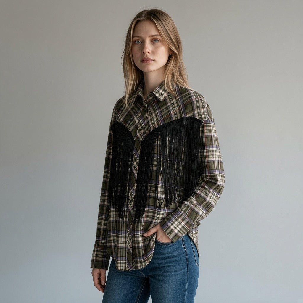 CAMICIA CHECK COMN FRANGE HAVEONE