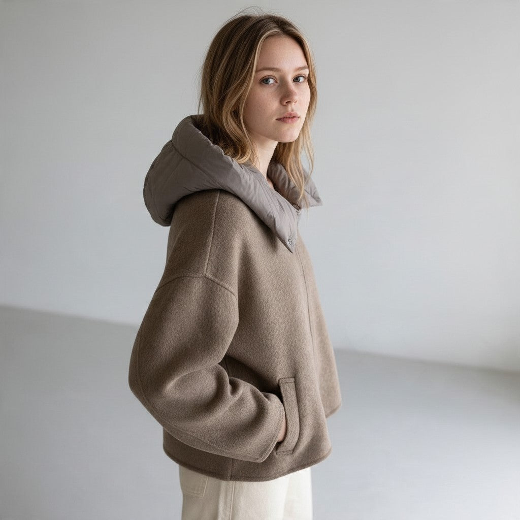 CAPPOTTO CON CAPPUCCIO STACCABILE SUSY MIX