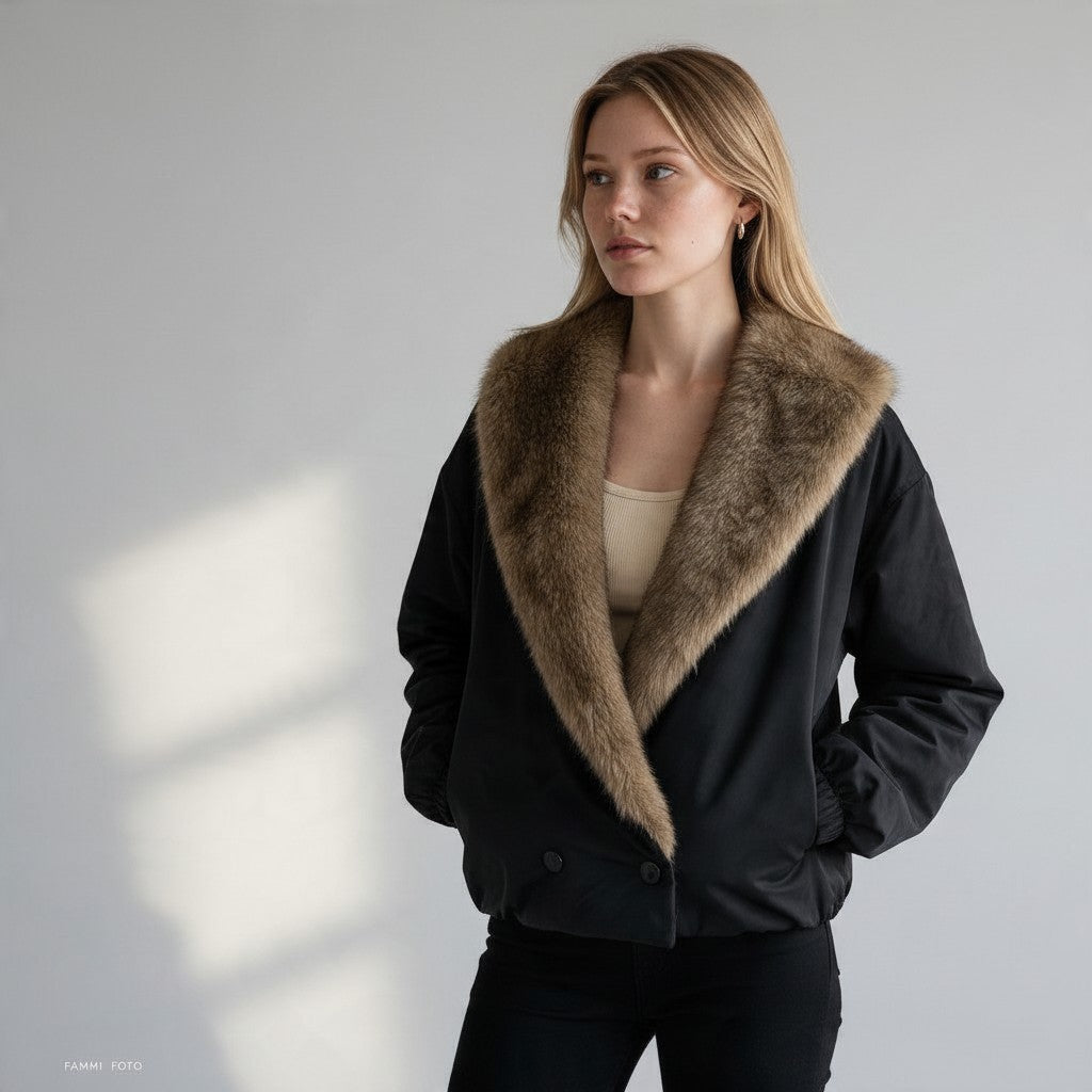 BOMBER CON INSERTO ECOPELLICCIA SUSY MIX