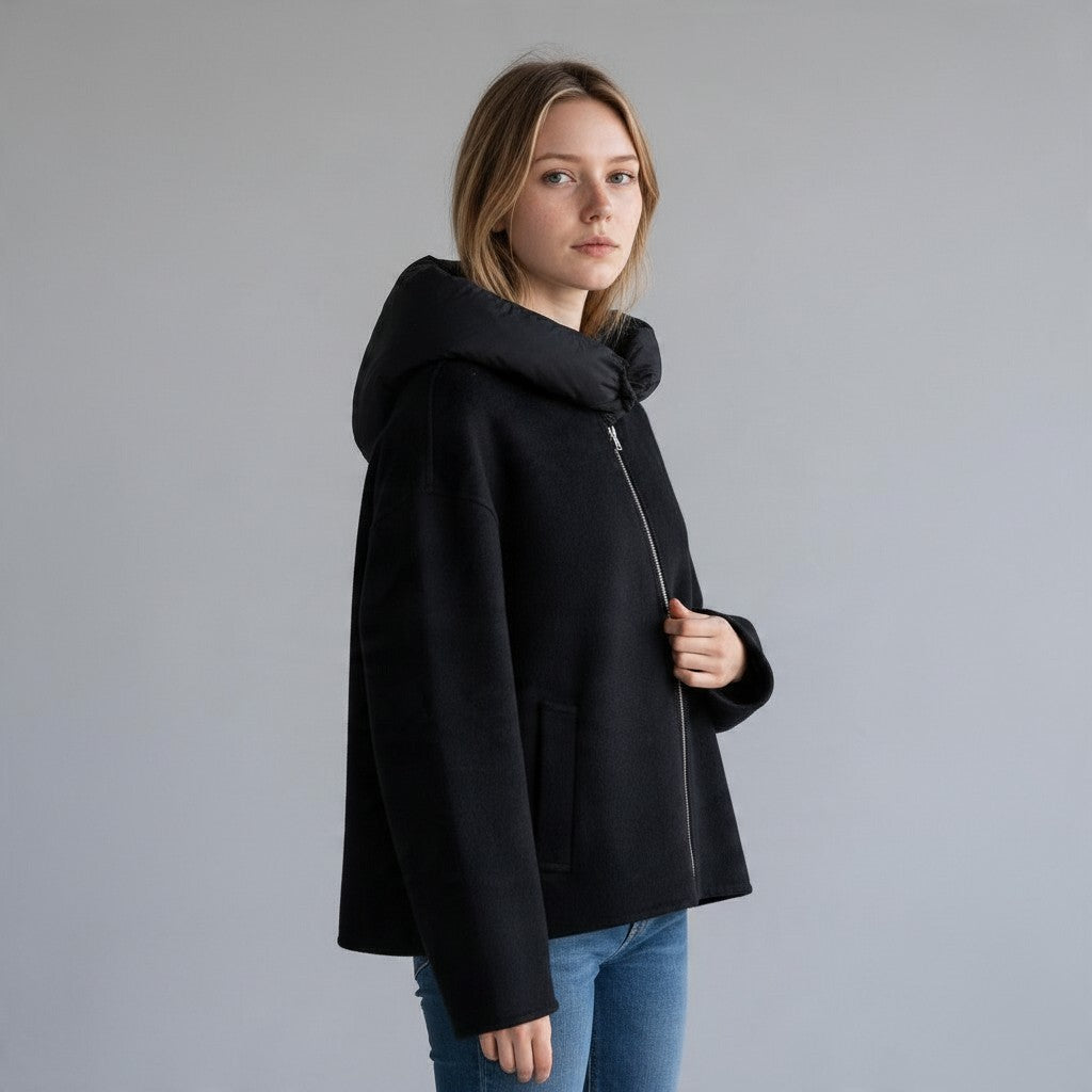 CAPPOTTO CON CAPPUCCIO STACCABILE SUSY MIX