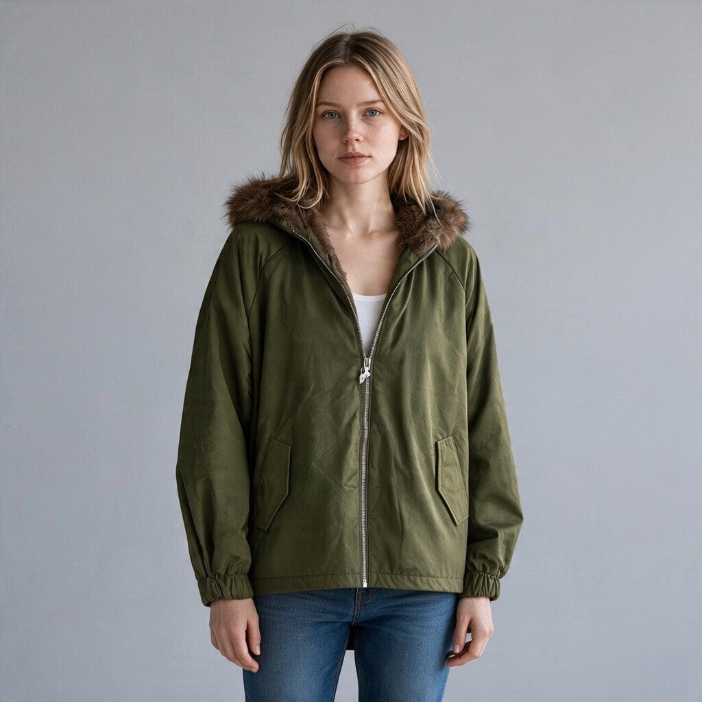 PARKA CON CAPPUCCIO SUSY MIX