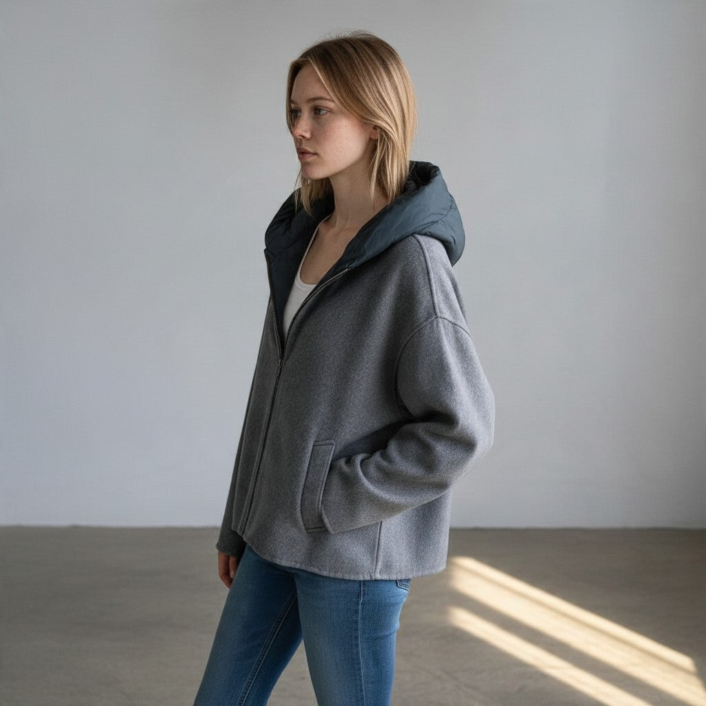 CAPPOTTO CON CAPPUCCIO STACCABILE SUSY MIX