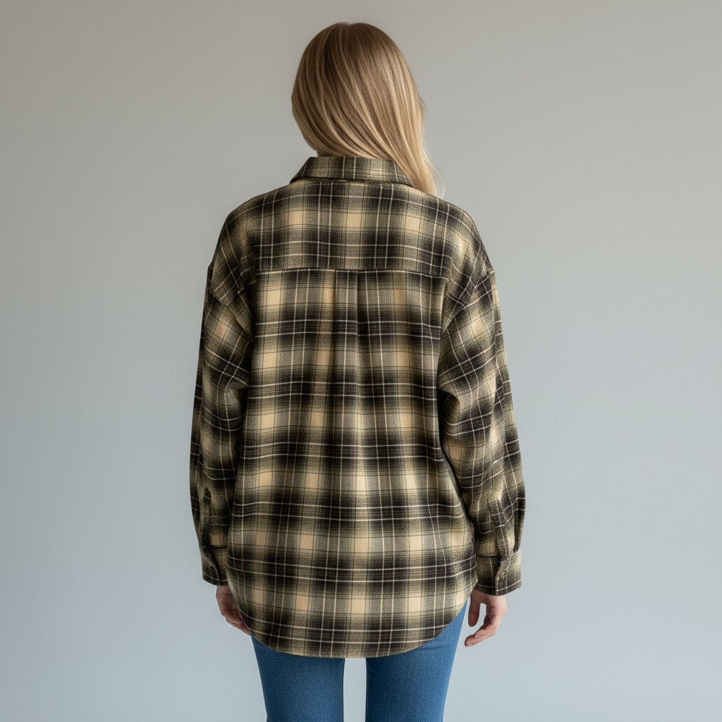 CAMICIA CHECK MARRONE SUSY MIX