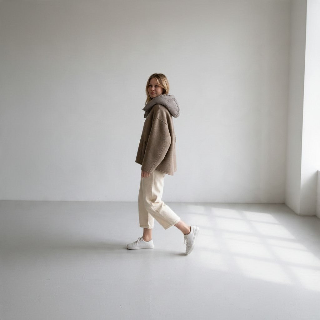 CAPPOTTO CON CAPPUCCIO STACCABILE SUSY MIX