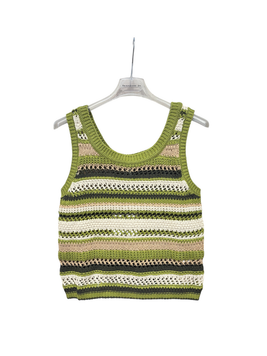 TOP CROCHET COLORATO TENSIONE IN