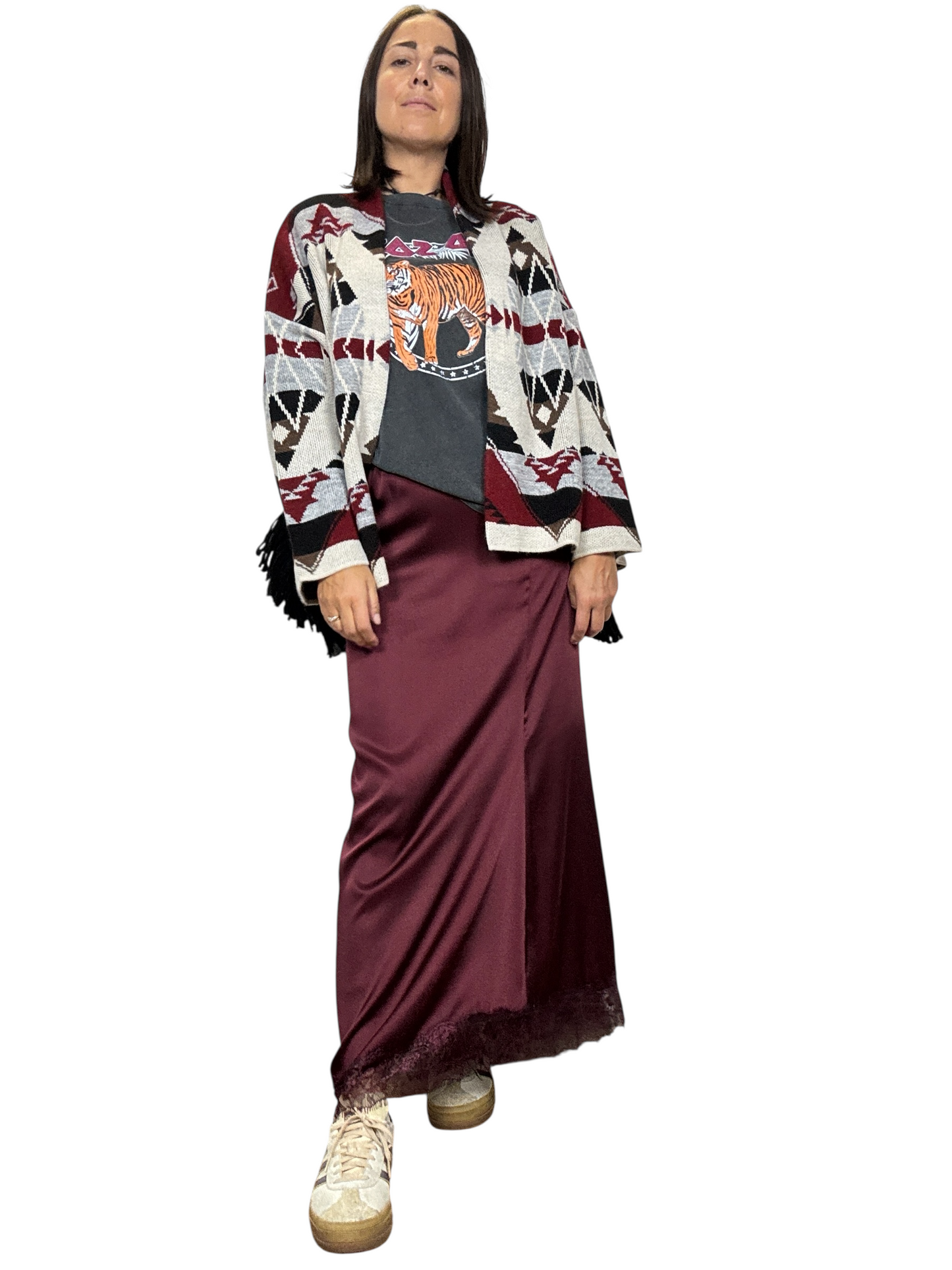 CARDIGAN ALANUI CON FRANGE VICOLO