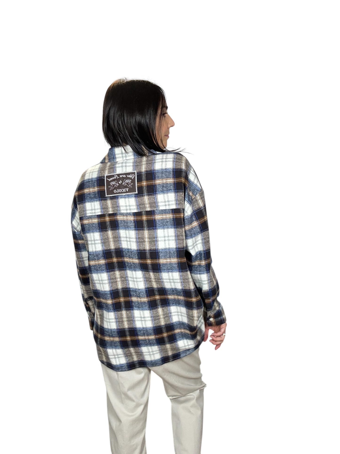 CAMICIA CHECK CON ETICHETTA VICOLO