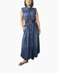 ABITO A CHEMISIER IN CHAMBRAY SUSY MIX - XE BLU ABBIGLIAMENTO
