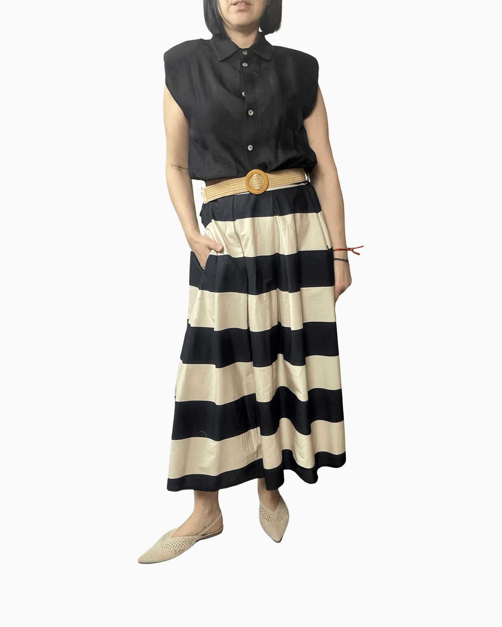 ABITO A CHEMISIER RIGATO SUSY MIX - XE BLU ABBIGLIAMENTO