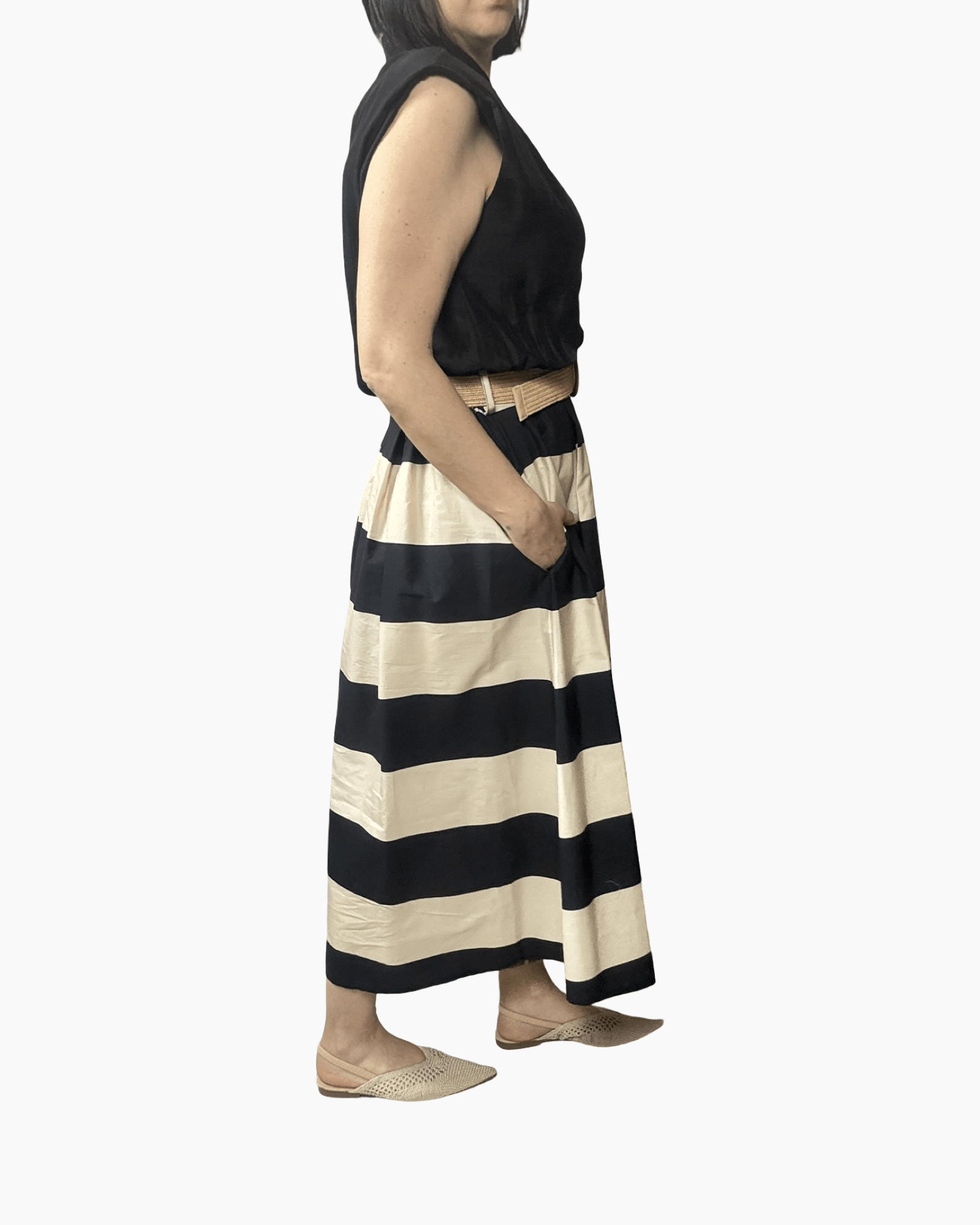 ABITO A CHEMISIER RIGATO SUSY MIX - XE BLU ABBIGLIAMENTO