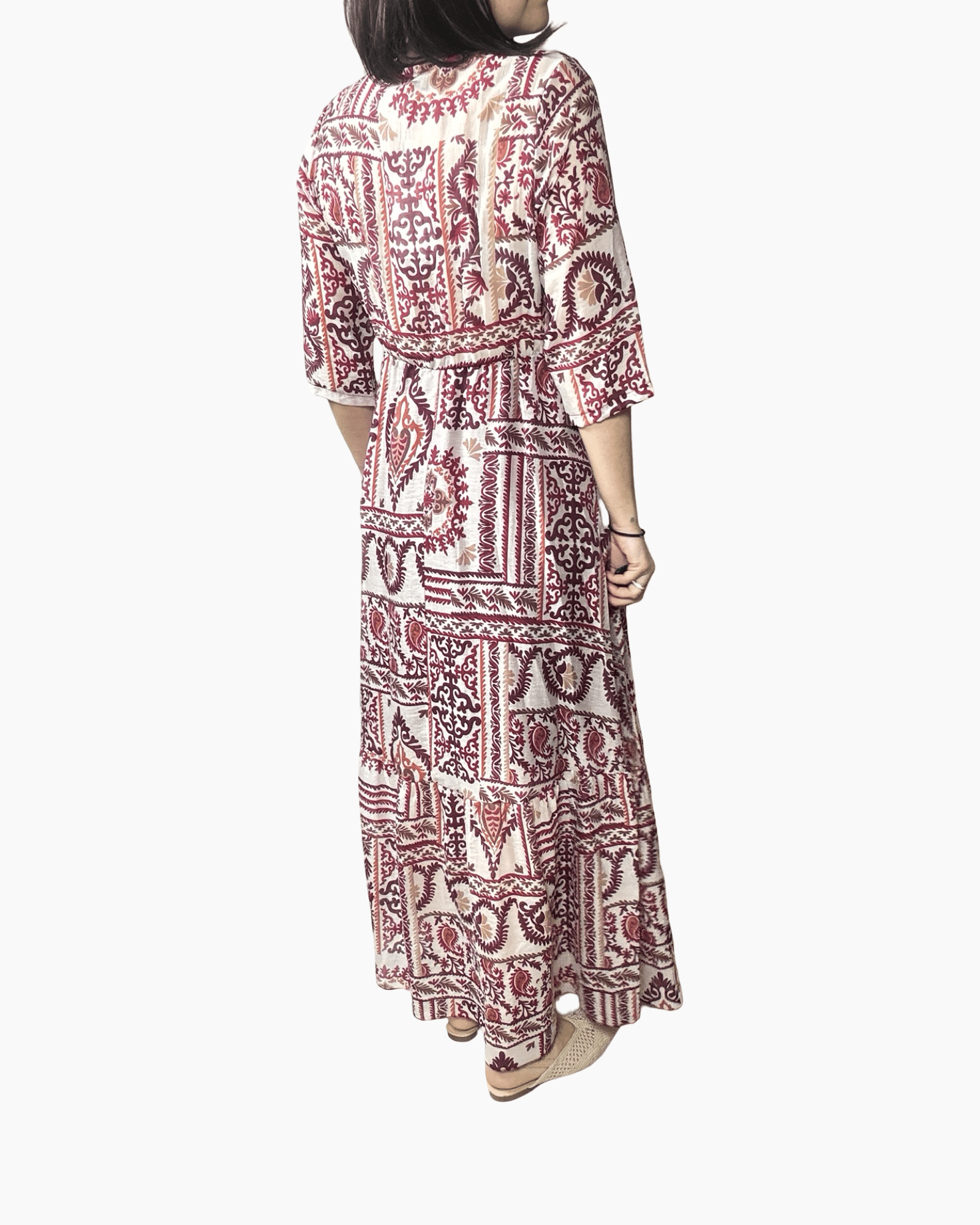 ABITO A FANTASIA TAGLIO IMPERO SUSY MIX - XE BLU ABBIGLIAMENTO