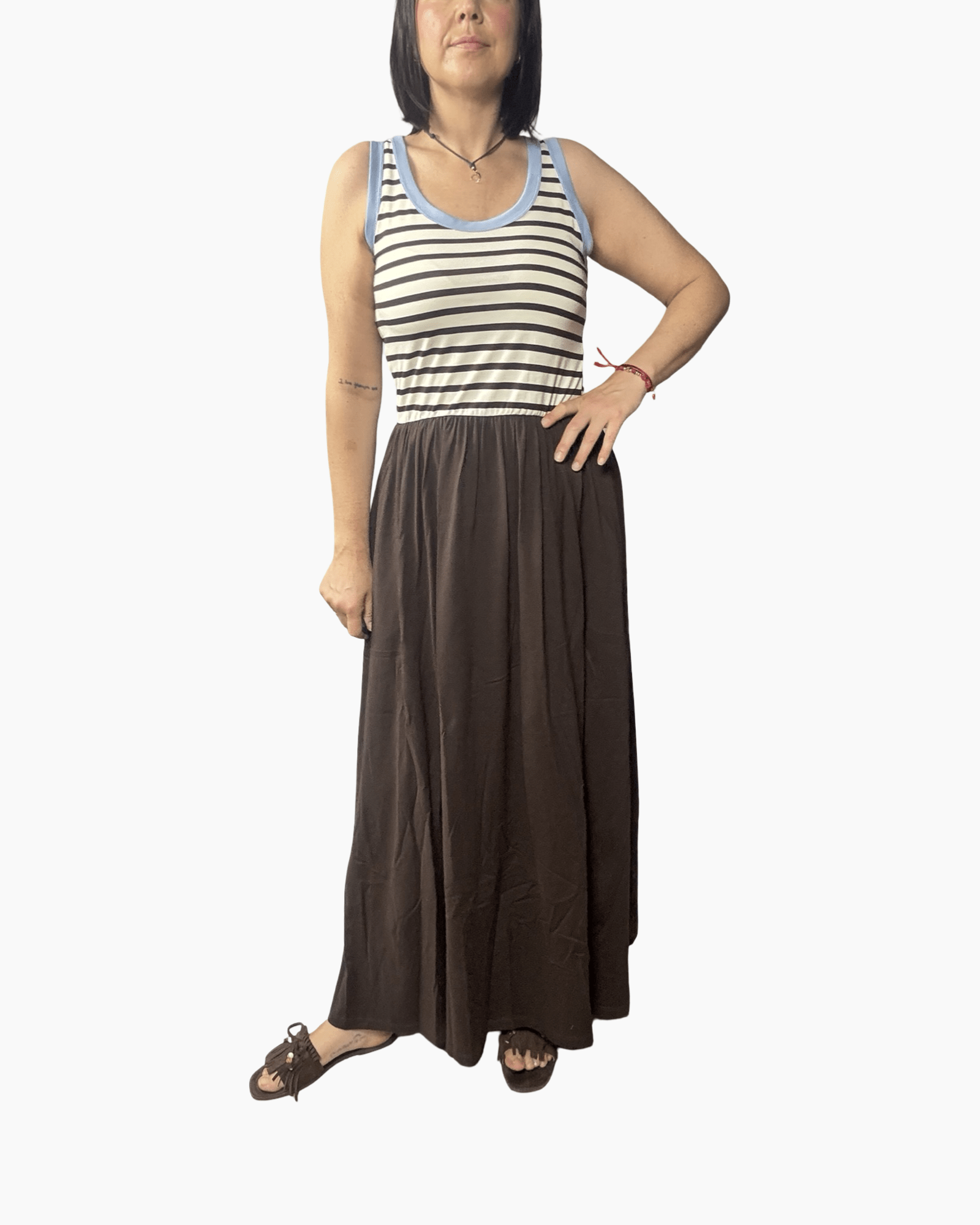ABITO A RIGHE SUSY MIX - XE BLU ABBIGLIAMENTO