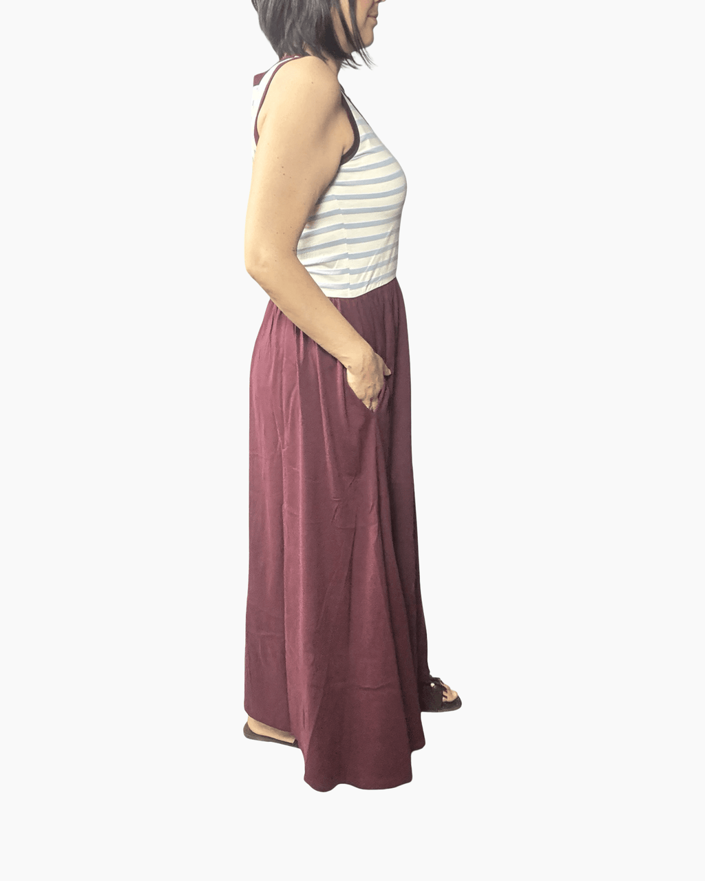 ABITO A RIGHE SUSY MIX - XE BLU ABBIGLIAMENTO