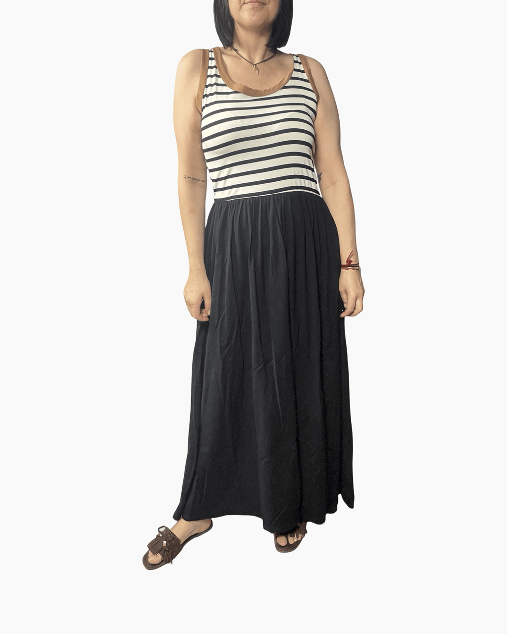ABITO A RIGHE SUSY MIX - XE BLU ABBIGLIAMENTO