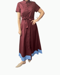 ABITO CHEMISIER BICOLOR TENSIONE IN - XE BLU ABBIGLIAMENTO