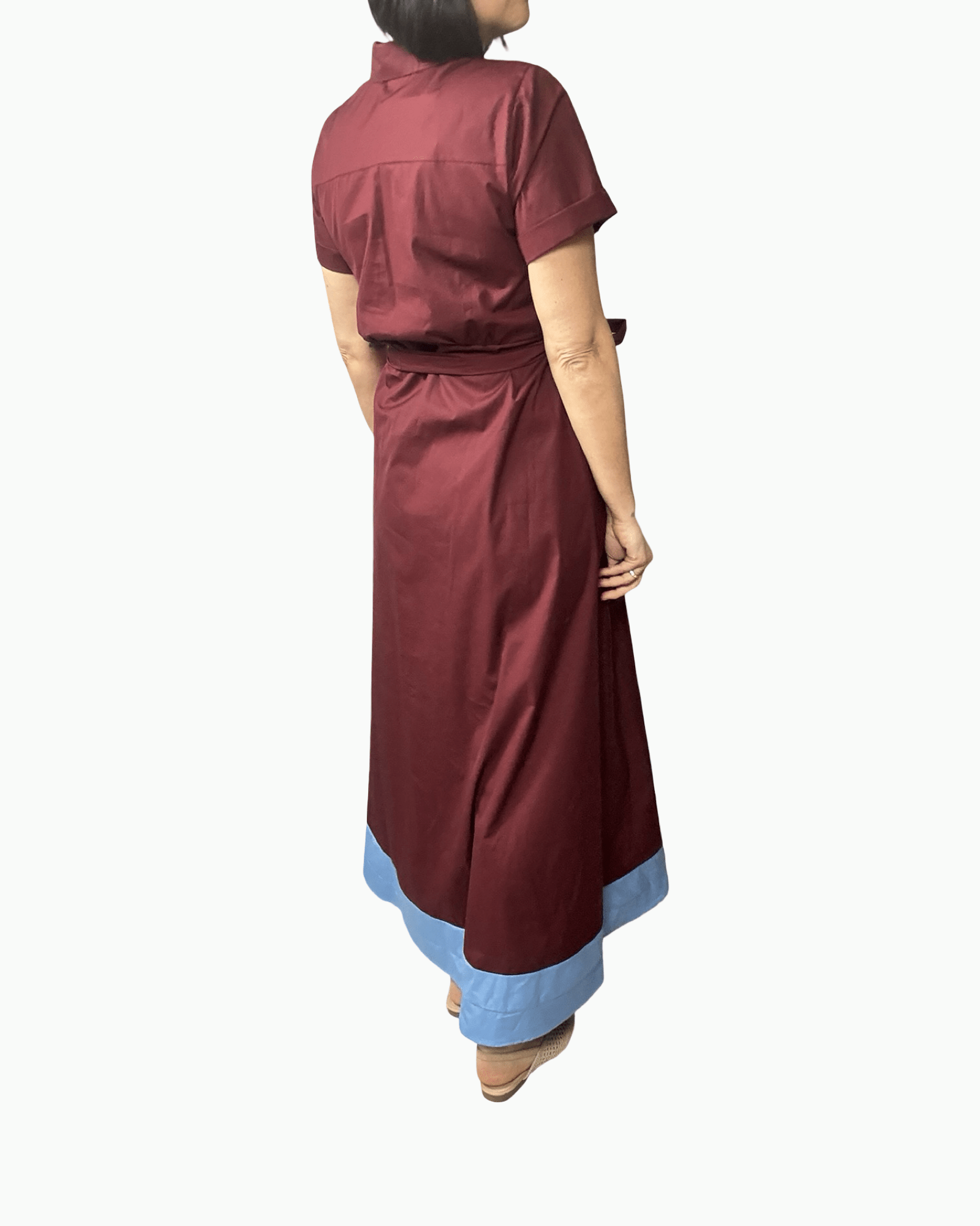 ABITO CHEMISIER BICOLOR TENSIONE IN - XE BLU ABBIGLIAMENTO