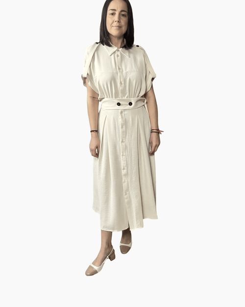 ABITO CON CINTURA SUSY MIX - XE BLU ABBIGLIAMENTO