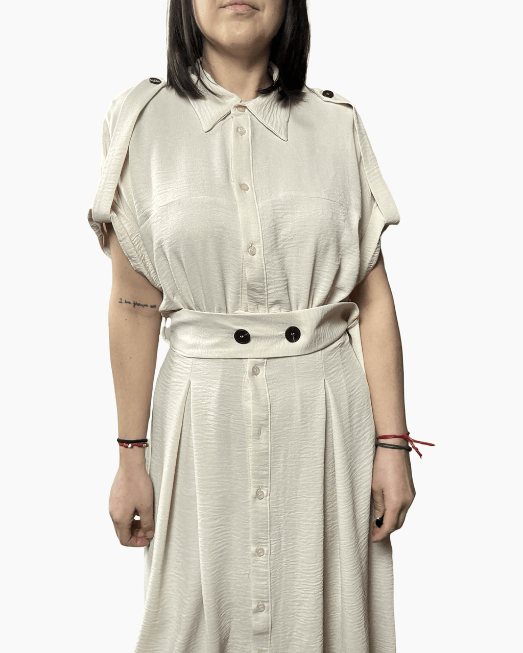 ABITO CON CINTURA SUSY MIX - XE BLU ABBIGLIAMENTO