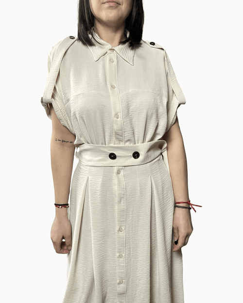 ABITO CON CINTURA SUSY MIX - XE BLU ABBIGLIAMENTO