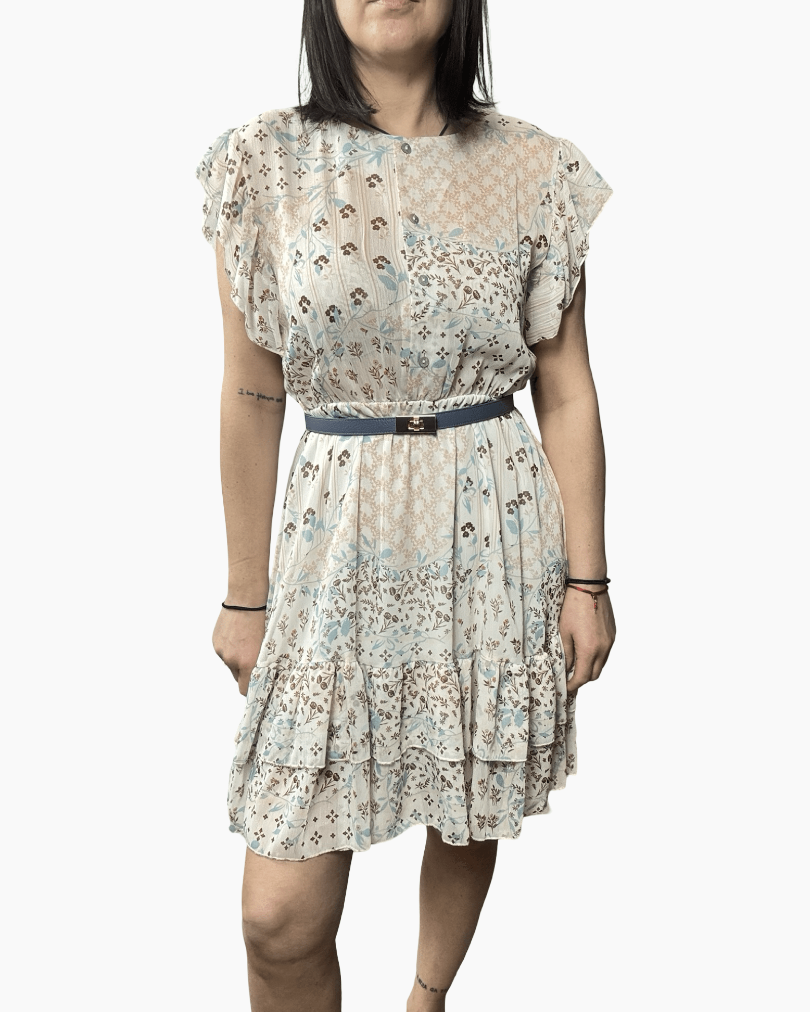 ABITO CORTO A FIORELLINI SUSY MIX - XE BLU ABBIGLIAMENTO