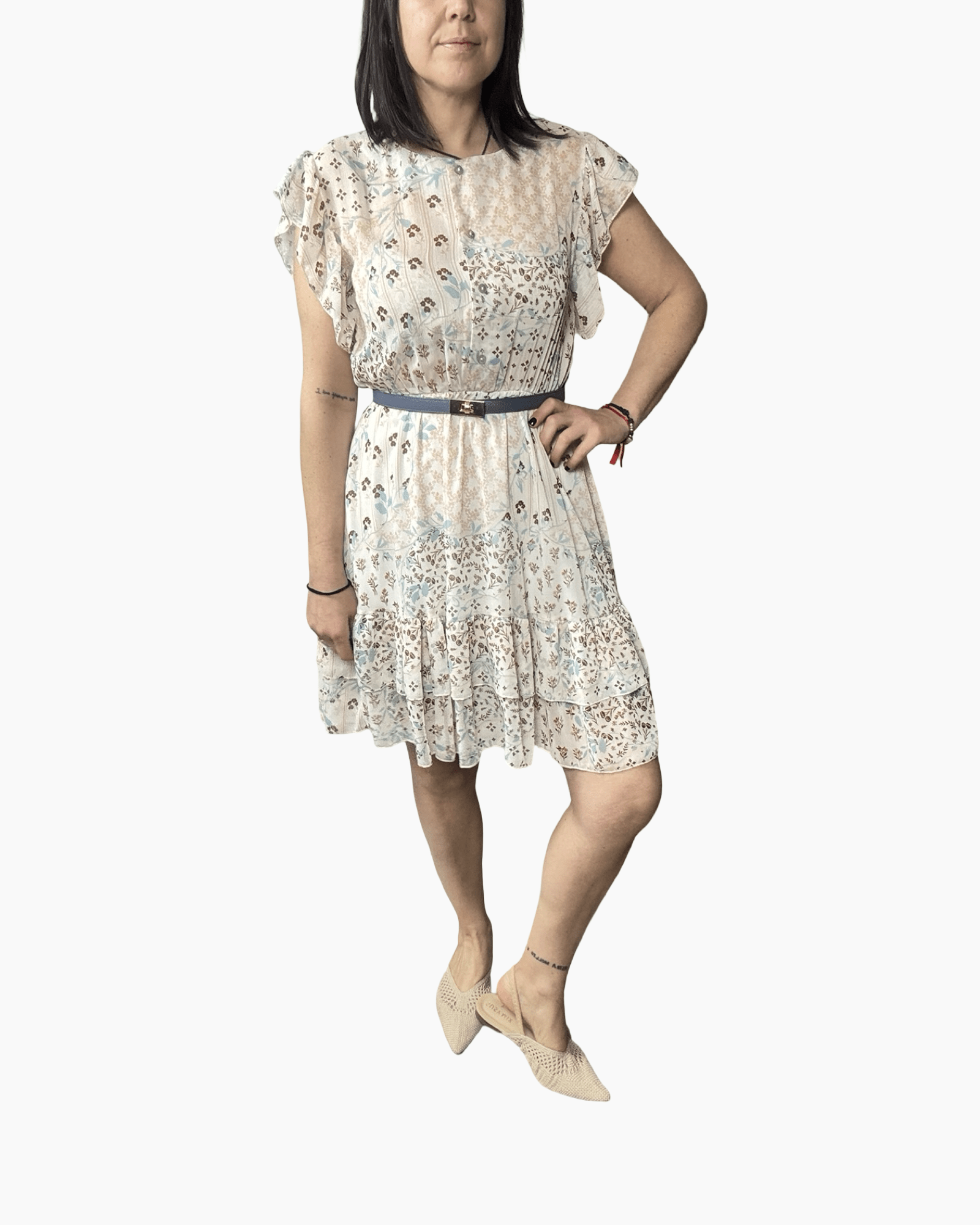 ABITO CORTO A FIORELLINI SUSY MIX - XE BLU ABBIGLIAMENTO