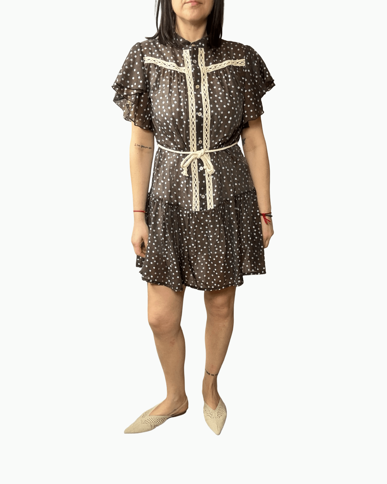 ABITO CORTO A POIS SUSY MIX - XE BLU ABBIGLIAMENTO
