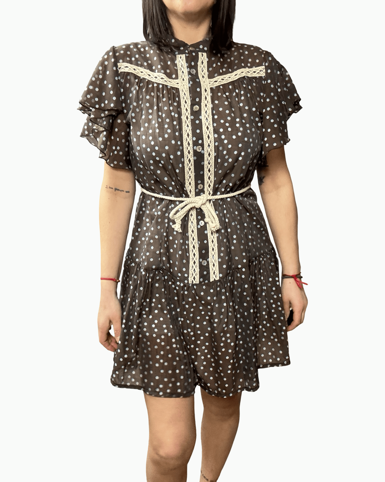 ABITO CORTO A POIS SUSY MIX - XE BLU ABBIGLIAMENTO