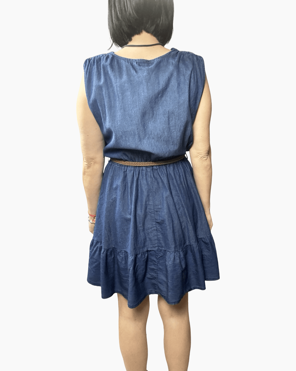 ABITO CORTO IN CHAMBRAY SUSY MIX - XE BLU ABBIGLIAMENTO