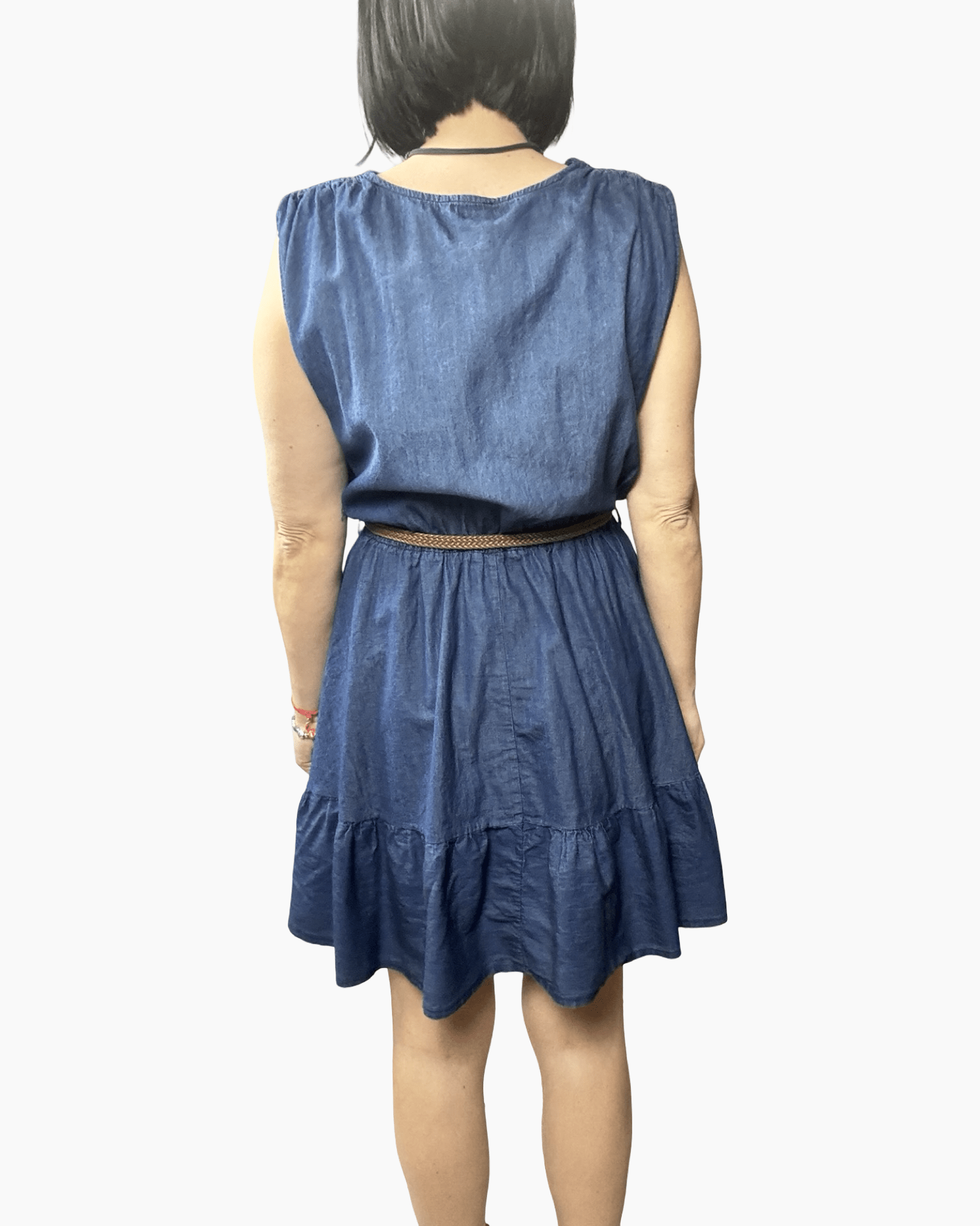 ABITO CORTO IN CHAMBRAY SUSY MIX - XE BLU ABBIGLIAMENTO