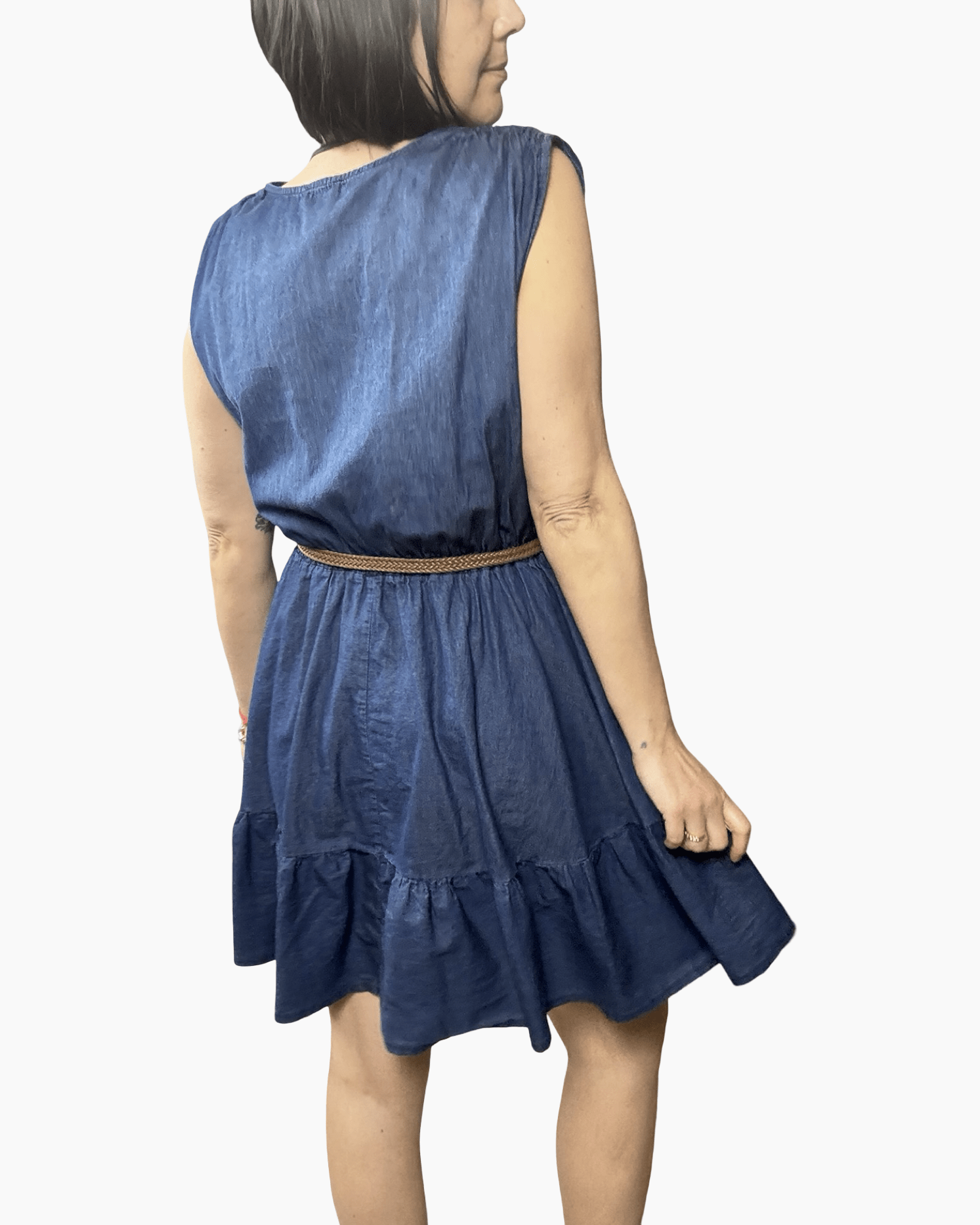 ABITO CORTO IN CHAMBRAY SUSY MIX - XE BLU ABBIGLIAMENTO