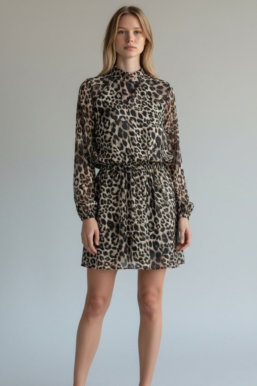ABITO CORTO MACULATO SUSY MIX - XE BLU Abbigliamento Donna