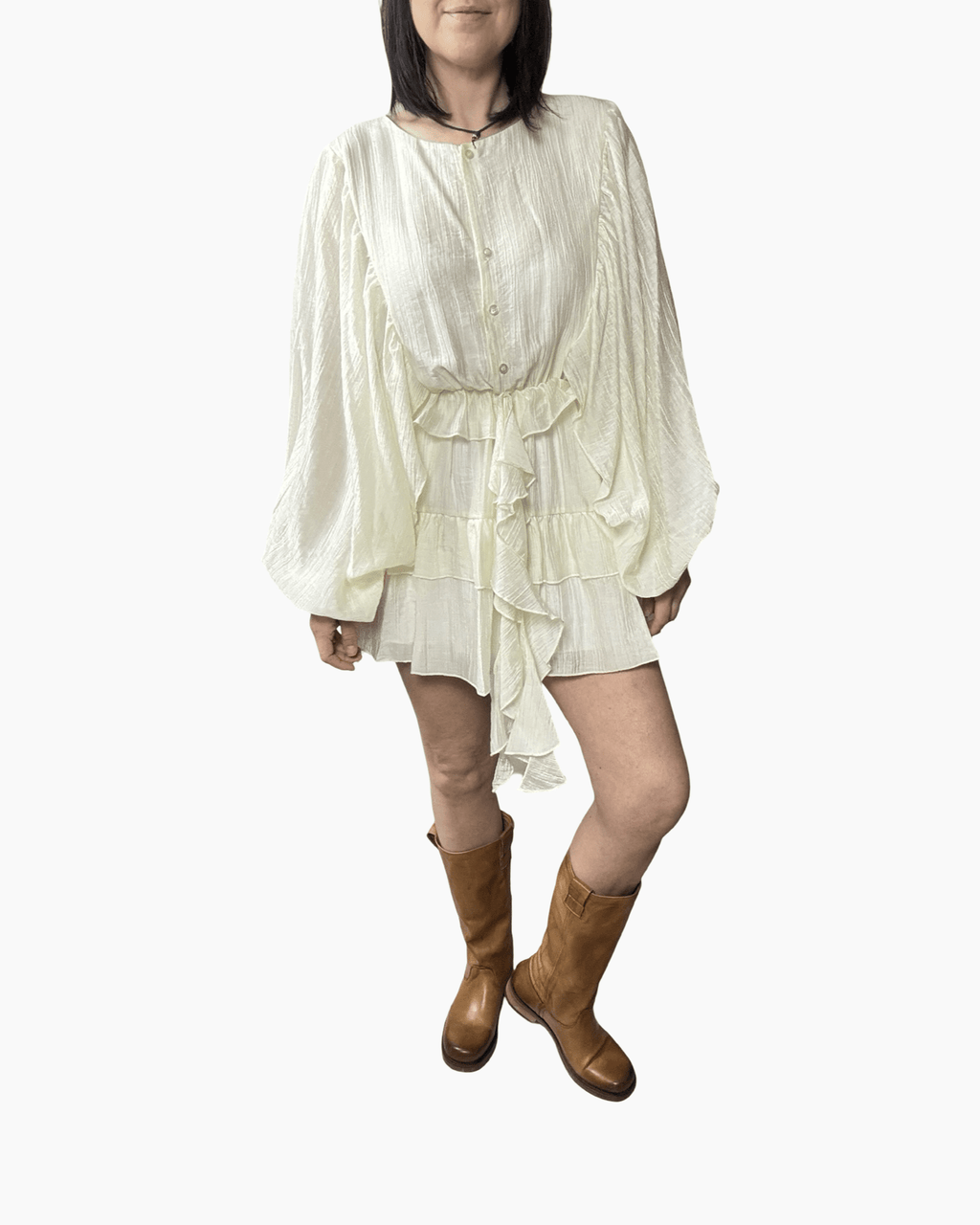 ABITO CORTO MANICA A KIMONO HAVEONE - XE BLU ABBIGLIAMENTO