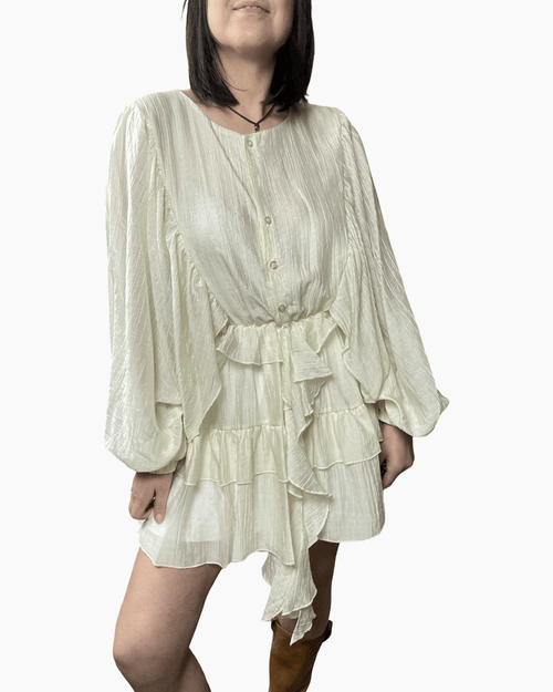 ABITO CORTO MANICA A KIMONO HAVEONE - XE BLU ABBIGLIAMENTO