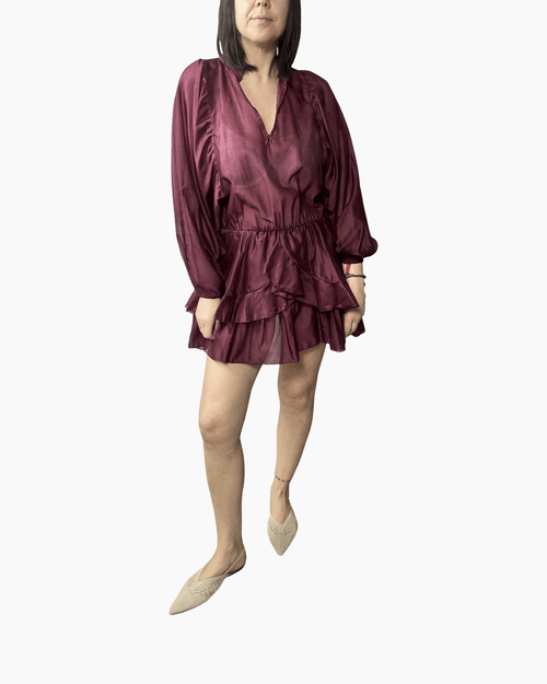 ABITO CORTO ROSSO INDIA HAVEONE - XE BLU ABBIGLIAMENTO