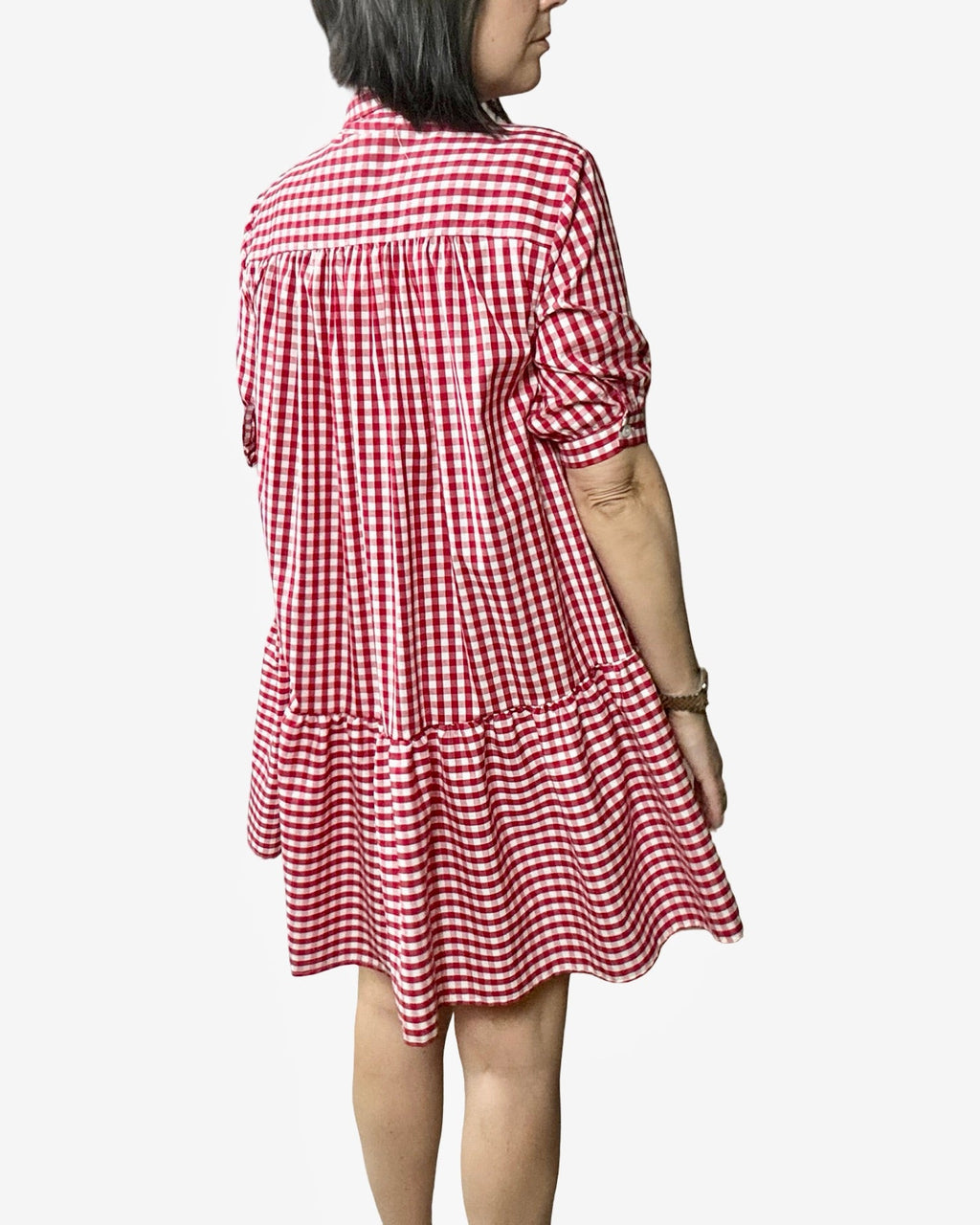 ABITO CORTO VICHY VICOLO - XE BLU ABBIGLIAMENTO