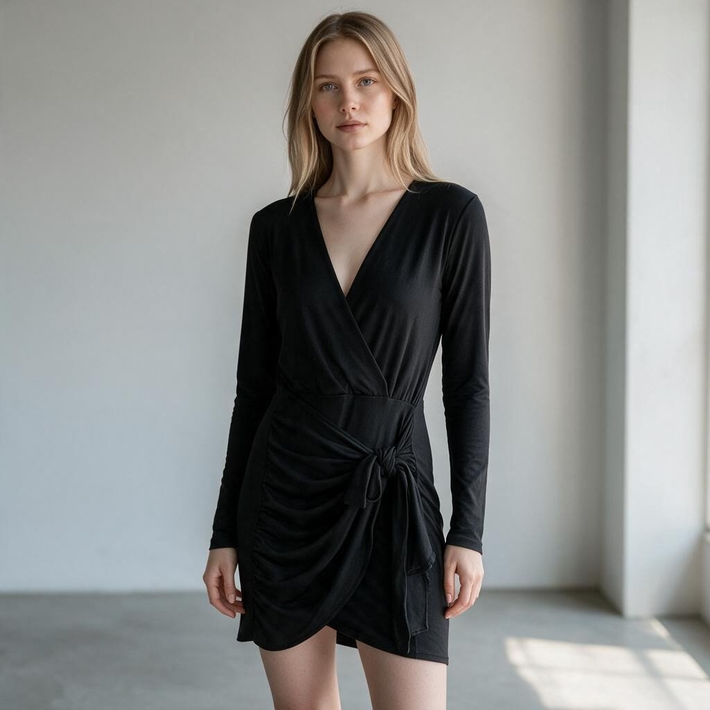 ABITO FINTO PORTAFOGLIO HAVEONE - XE BLU Abbigliamento Donna