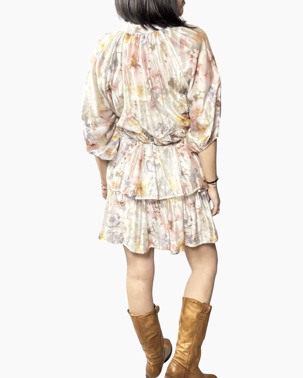 ABITO FLOREALE ROSA SUSY MIX - XE BLU ABBIGLIAMENTO
