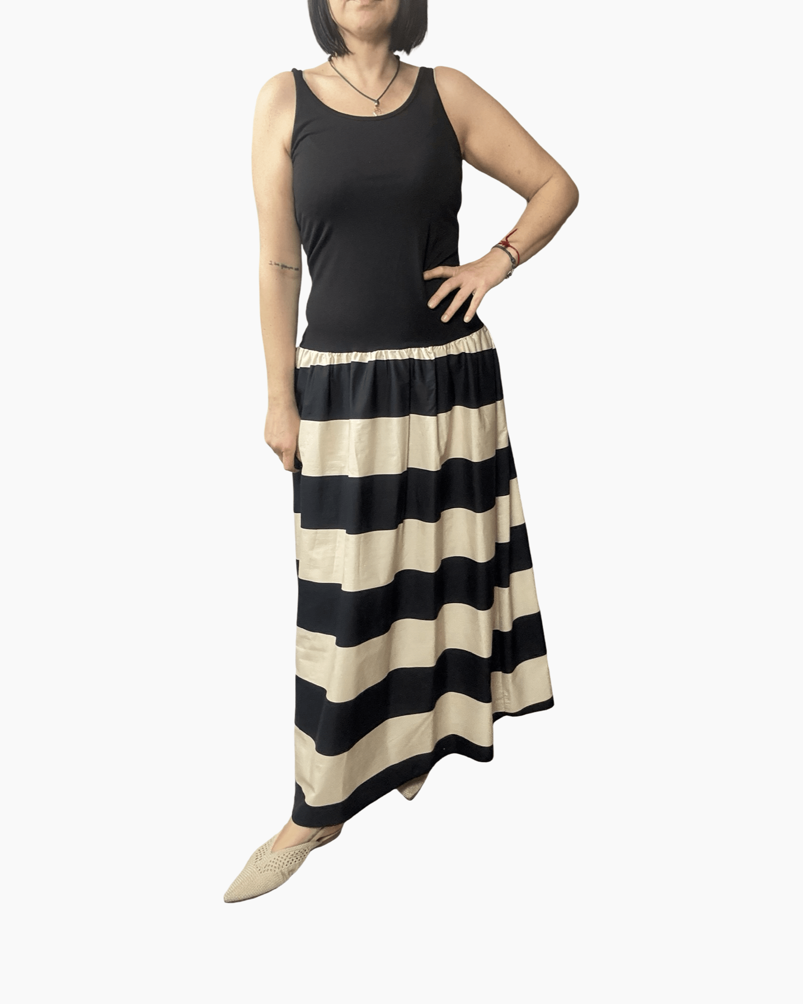 ABITO IN MAGLINA RIGATO SUSY MIX - XE BLU ABBIGLIAMENTO