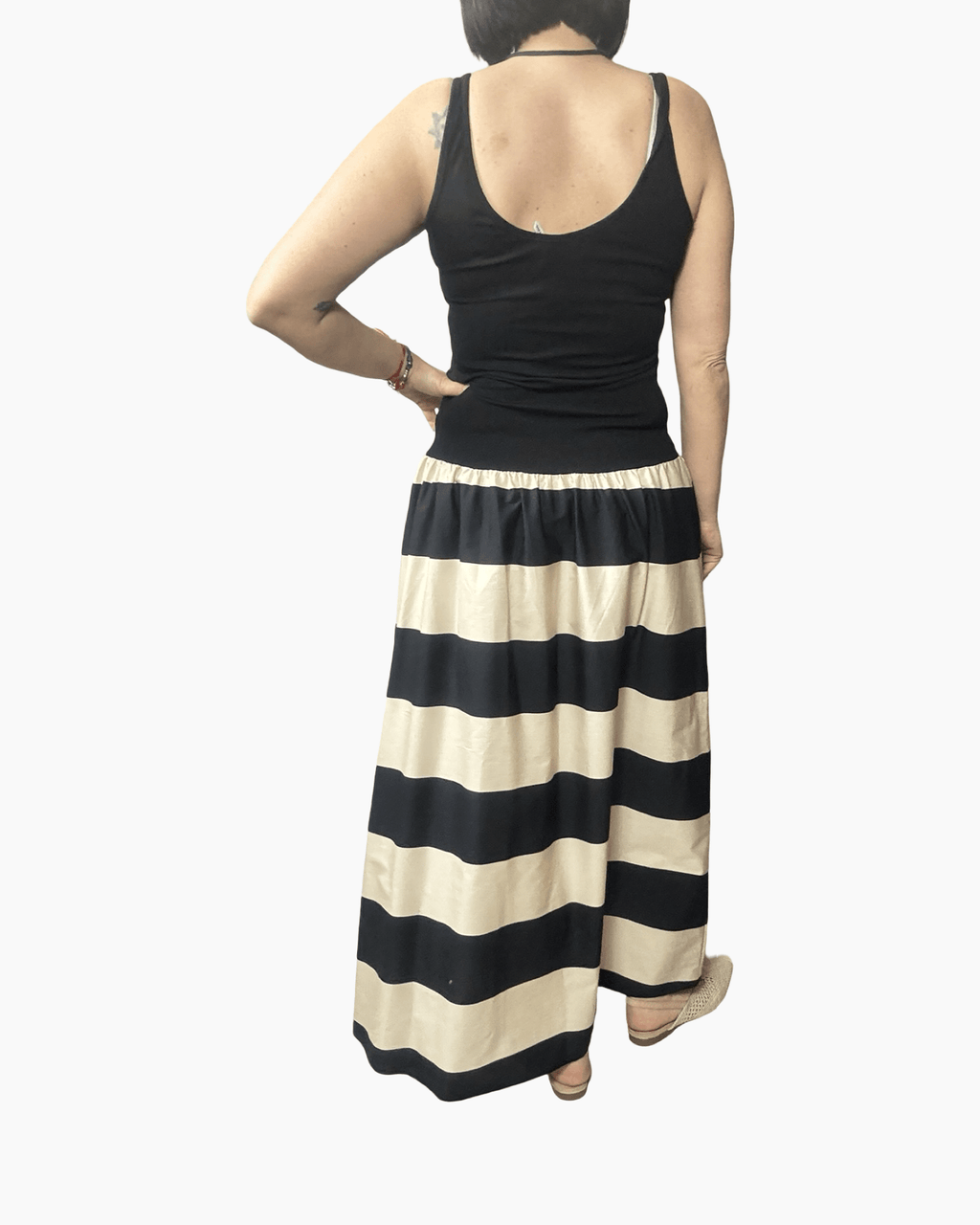 ABITO IN MAGLINA RIGATO SUSY MIX - XE BLU ABBIGLIAMENTO