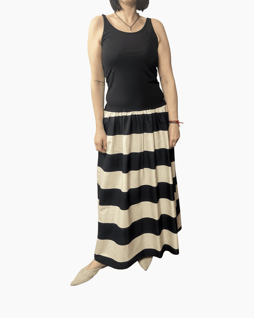 ABITO IN MAGLINA RIGATO SUSY MIX - XE BLU ABBIGLIAMENTO