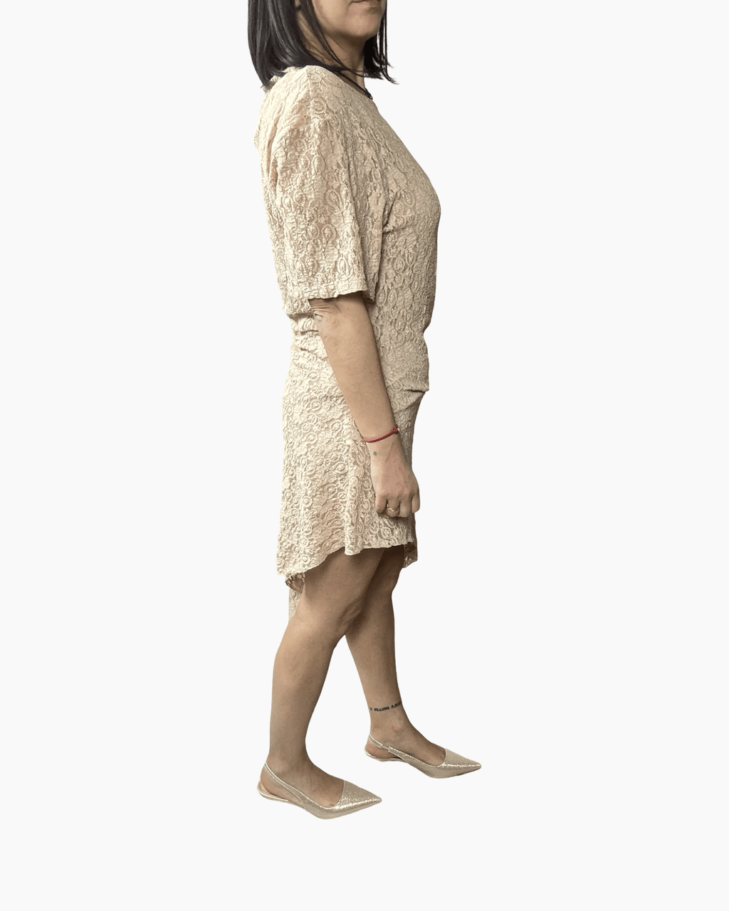 ABITO IN PIZZO ASIMMETRICO HAVEONE - XE BLU ABBIGLIAMENTO