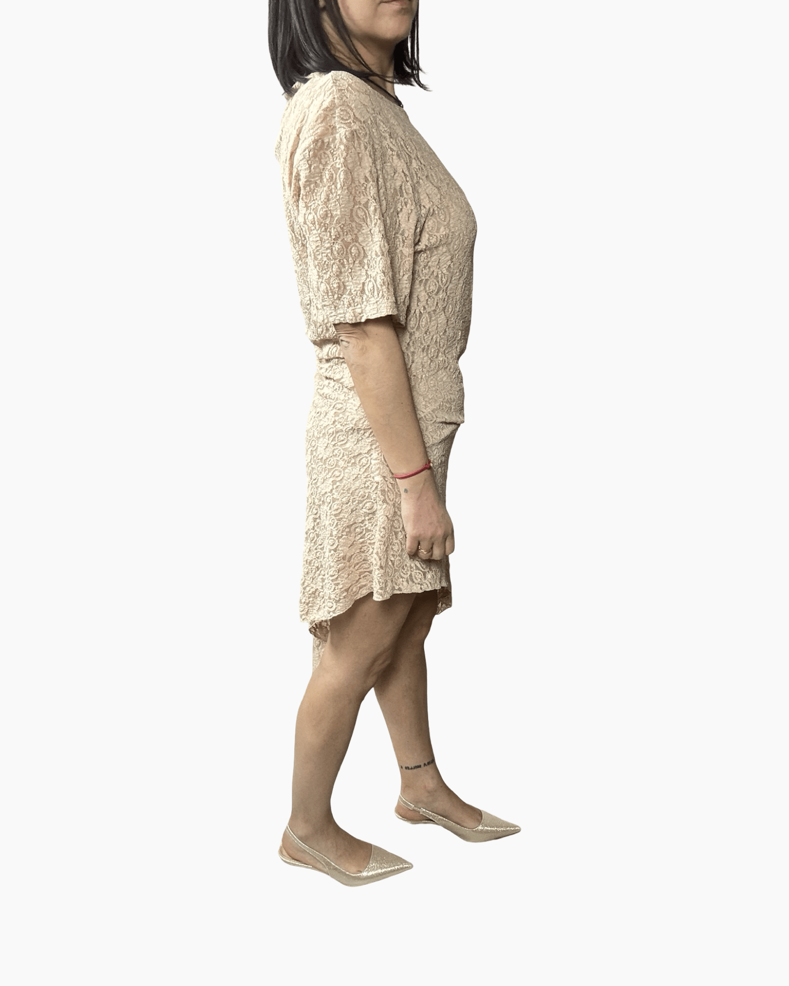 ABITO IN PIZZO ASIMMETRICO HAVEONE - XE BLU ABBIGLIAMENTO