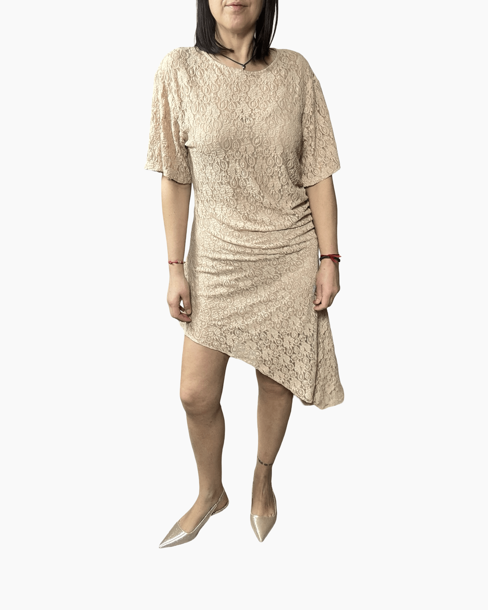 ABITO IN PIZZO ASIMMETRICO HAVEONE - XE BLU ABBIGLIAMENTO