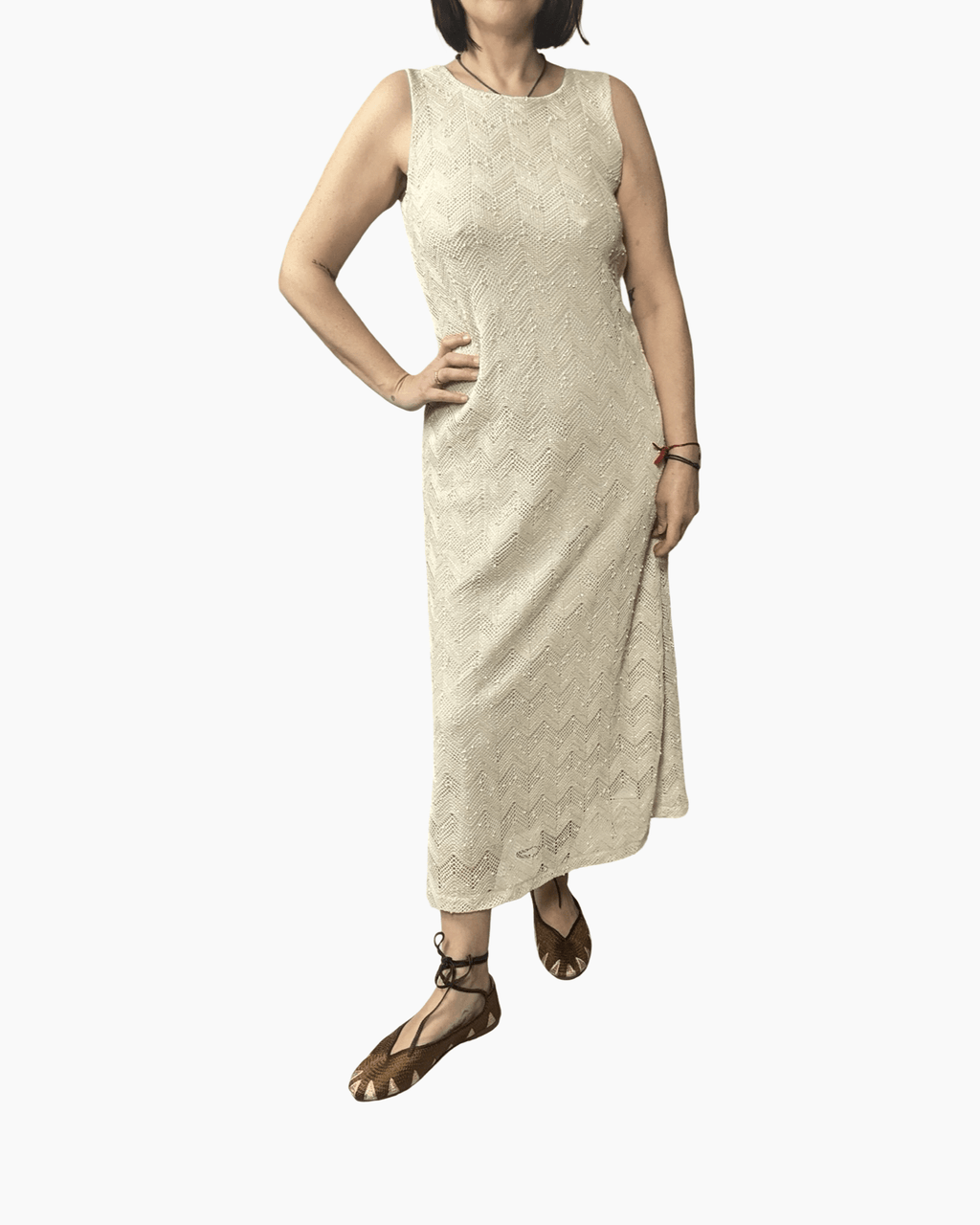 ABITO IN PIZZO CON FIOCCHI VICOLO - XE BLU ABBIGLIAMENTO