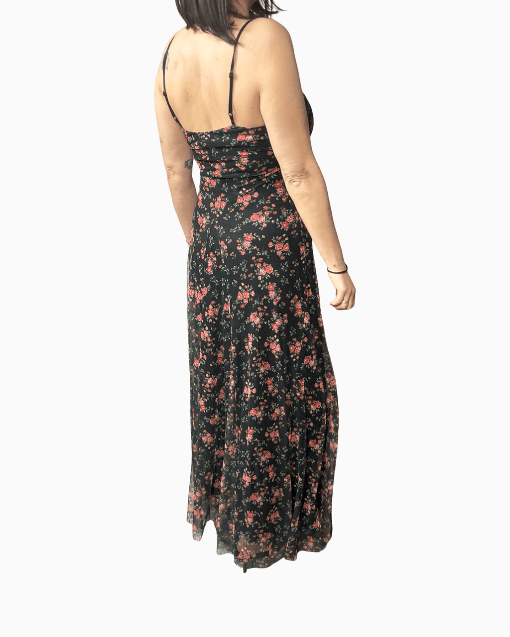 ABITO IN TULLE A FIORI SUSY MIX - XE BLU ABBIGLIAMENTO
