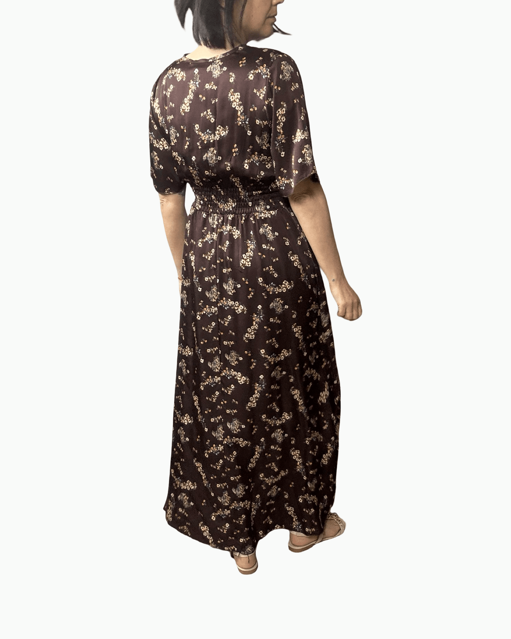 ABITO LUNGO A FIORELLINI SUSY MIX - XE BLU ABBIGLIAMENTO