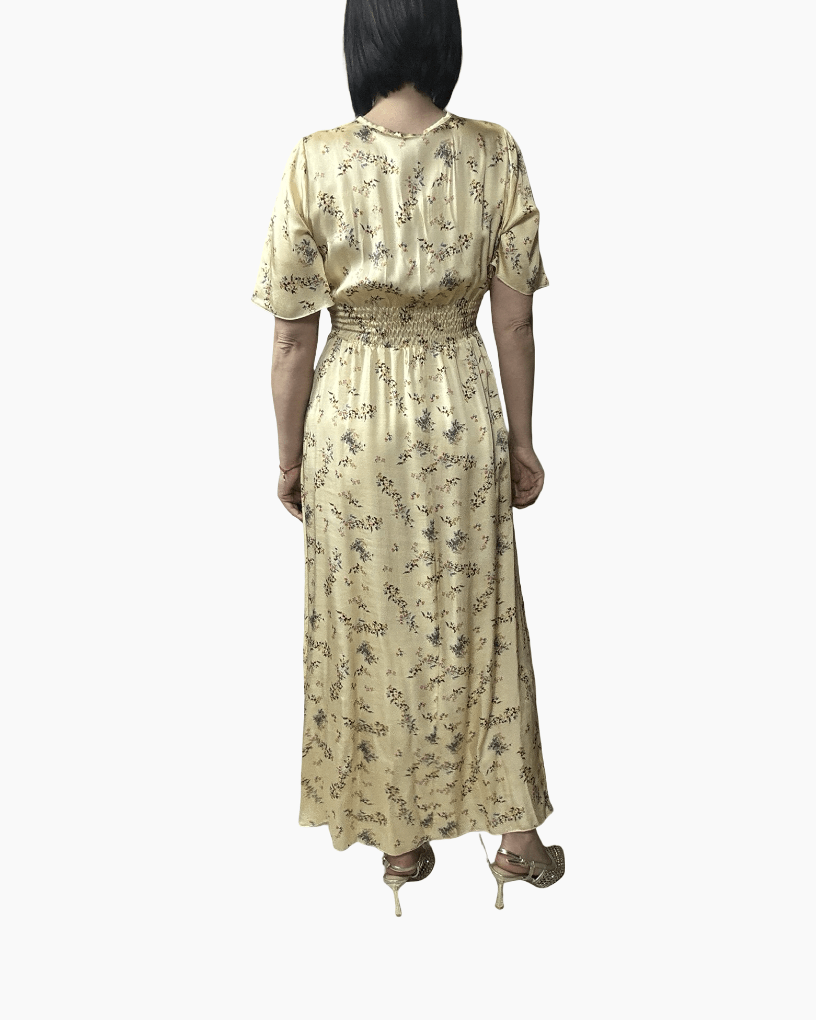 ABITO LUNGO A FIORELLINI SUSY MIX - XE BLU ABBIGLIAMENTO
