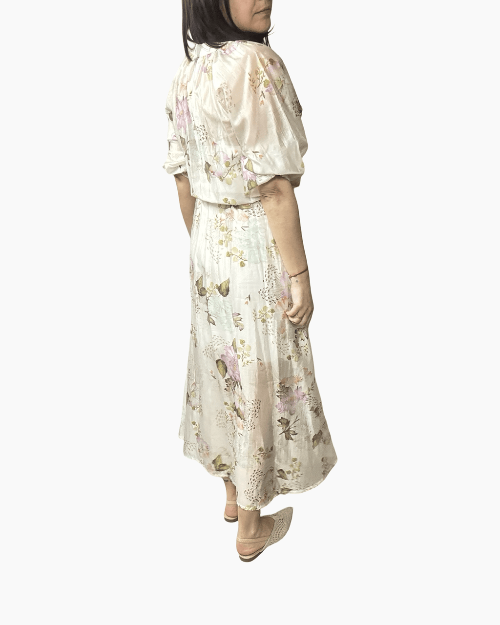 ABITO LUNGO FLOWERS SUSY MIX - XE BLU ABBIGLIAMENTO