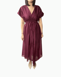 ABITO LUNGO IN MUSSOLA ROSSO INDIA HAVEONE - XE BLU ABBIGLIAMENTO